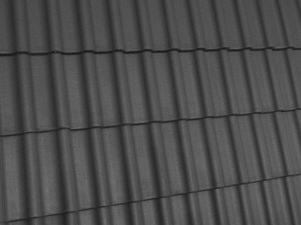 Цементно-песчаная черепица рядовая, Протектор, Графит, Braas