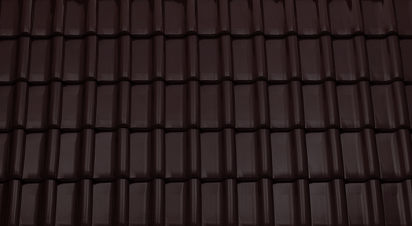 Керамическая черепица Tondach Samba 11, Темно-коричневый