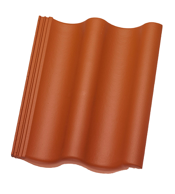 Цементно-песчаная черепица рядовая, Sigma, TOP 2000S Ziegelrot, Nelskamp