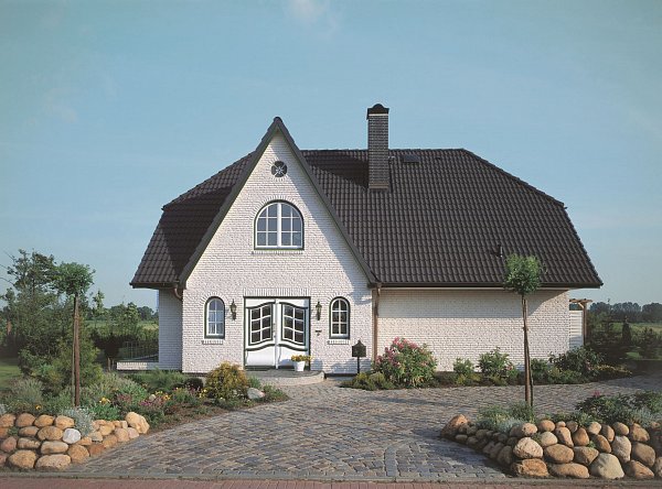 Цементно-песчаная черепица рядовая, Doppel-S, Гранит, Braas