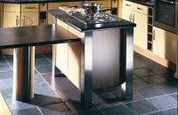Cwt Y Bugail Dark Blue Grey Riven Gauged Flooring with Penrhyn Heather Blue Riven Gauged Flooring