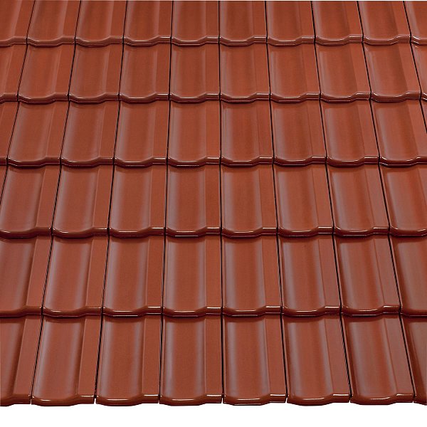 Керамическая черепица Braas Топаз 13V, цвет Каштан