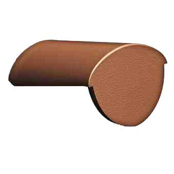 Конечная коньковая черепица, Candor Кирпично-красный, Benders