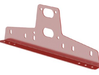 Кронштейн снегозадержателя, AL, 125х60 мм