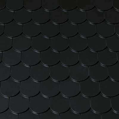 Керамическая черепица Creaton Biber Klassik Rundschnitt ROG, Антрацит