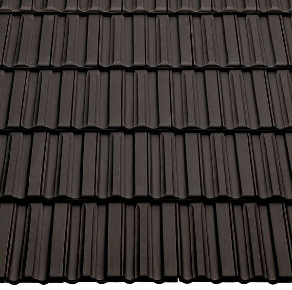 Керамическая черепица Braas Гранат 13V, Антрацит