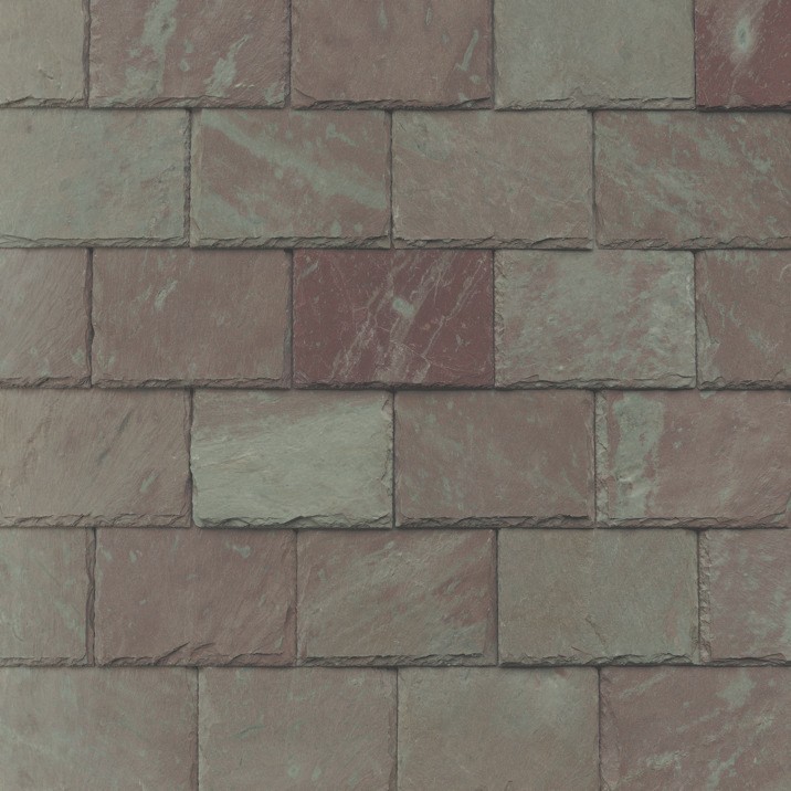 Сланцевая кровля Vermont, неизменный зелено-пурпурный