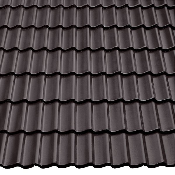 Цементно-песчаная черепица рядовая, Doppel-S, Star Seidenmatt, Гранит, Braas