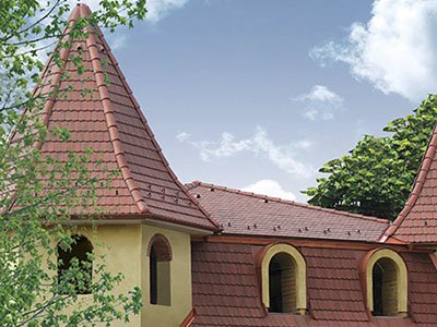 Цементно-песчаная черепица рядовая, Ревива, Антик, Braas