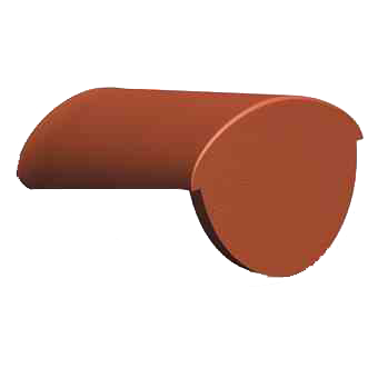 Конечная коньковая черепица, Красный, Benders