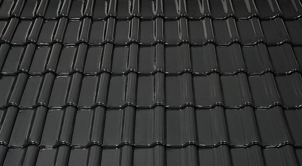 Керамическая черепица Tondach Sulm Verschiebeziegel, Платина