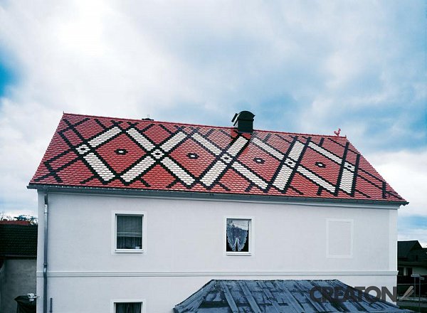 Керамическая черепица Creaton Biber Klassik Finesse, цвет Красный