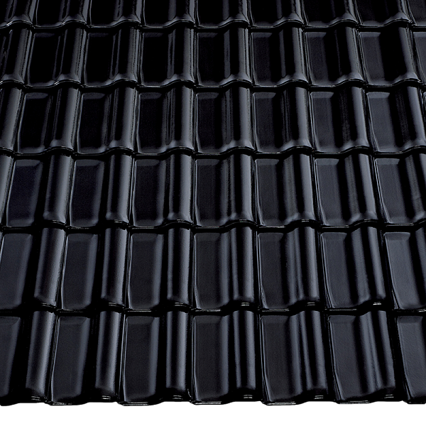Керамическая черепица Braas Heisterholzer Rubin 11V, Tiefschwarz