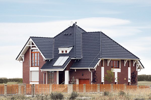 Керамическая черепица Tondach Samba 11, Черный антрацит