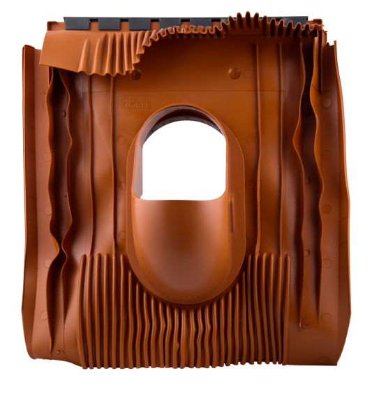 Проходная черепица универсальная, DN 100, красный, KLOBER