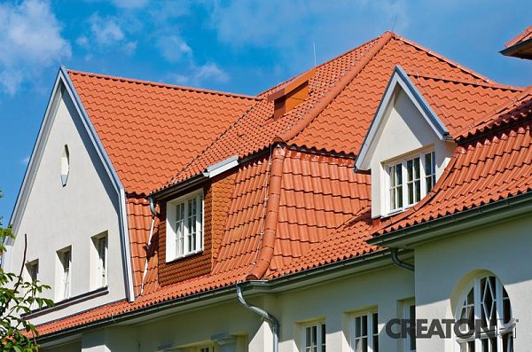 Керамическая черепица Creaton Sinfonie, цвет Натуральный красный
