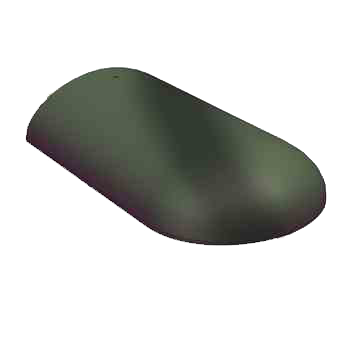 Начальная хребтовая черепица, Черно-зеленый, Benders