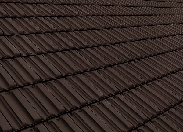 Керамическая черепица Nelskamp D 15, Коричневый