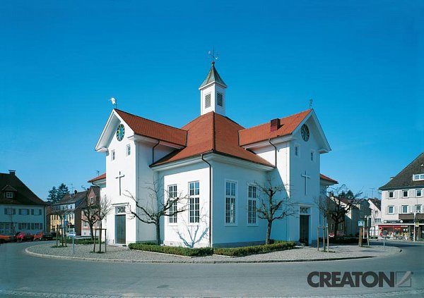 Керамическая черепица Creaton Biber, Klassik, цвет Натуральный красный