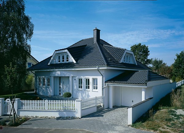 Керамическая черепица Braas Топаз 13V, цвет Антрацит