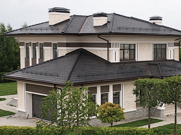 Керамическая черепица Nelskamp F 15, Сланцево-черный