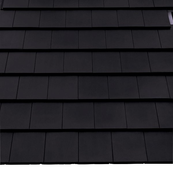 Цементно-песчаная черепица рядовая, Protegon Matt, Тегалит, Черный, Braas