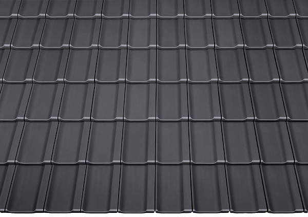 Керамическая черепица Braas Топаз 11V, Антрацит