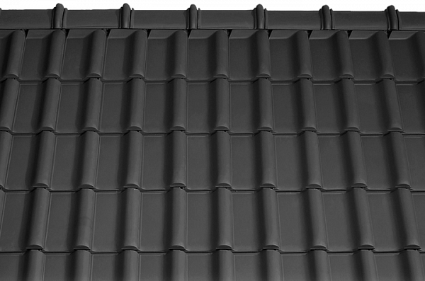 Керамическая черепица Tondach Rumba, Черный антрацит