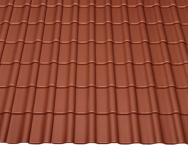 Керамическая черепица Braas Рубин 15V, Kupferrot