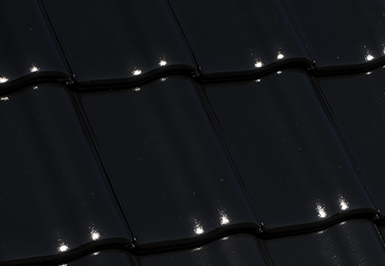 Керамическая черепица Nelskamp F 8,5, Черный глянцевый