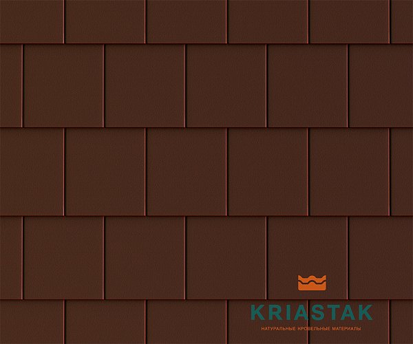 Плоская черепица Kriastak Platt, коричневый Плоская черепица Kriastak Platt, коричневый