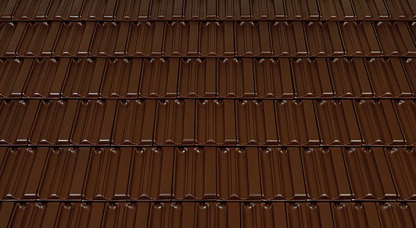 Керамическая черепица Tondach Landdach Verschiebeziegel, Темно-коричневый