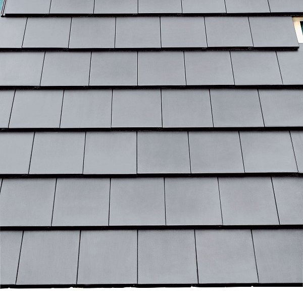 Цементно-песчаная черепица рядовая, Тегалит, Protegon Matt, Серый, Braas