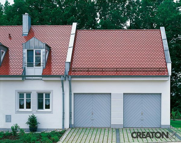 Керамическая черепица Creaton Biber Klassik Finesse, цвет Красный