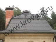 Сланцевая кровля - излом кровли