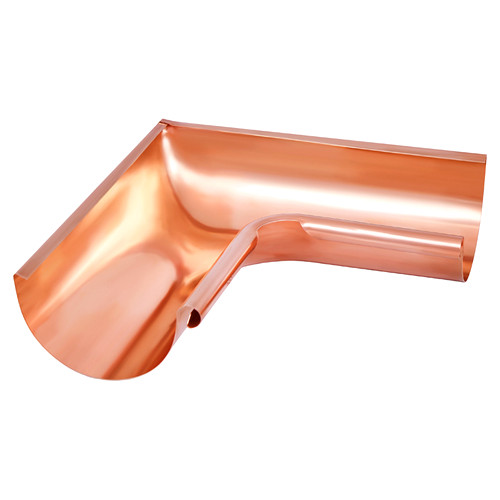 Угол полукруглого желоба внутренний 90°