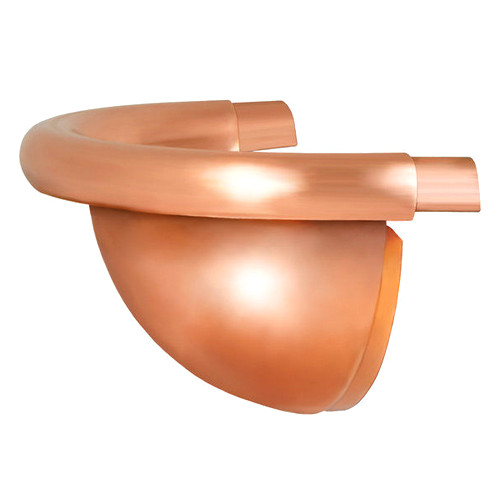 Заглушка полукруглого желоба выпуклая