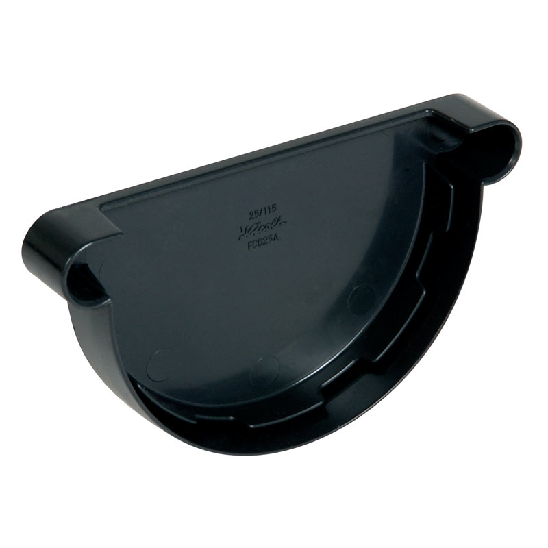 Заглушка желоба полукругл. универсальная D400, AL