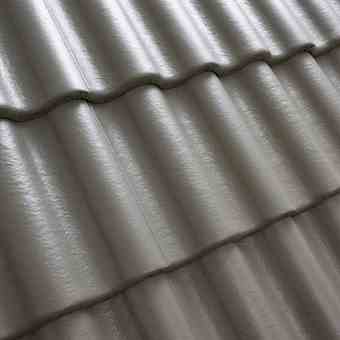 Цементно-песчаная черепица рядовая, Palema Candor Серый, Benders