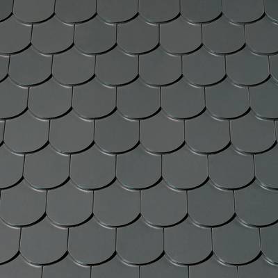 Керамическая черепица Creaton Biber Klassik Rundschnitt ROG, Серый