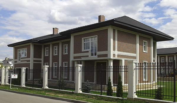 Цементно-песчаная черепица рядовая, Черный, Забудова