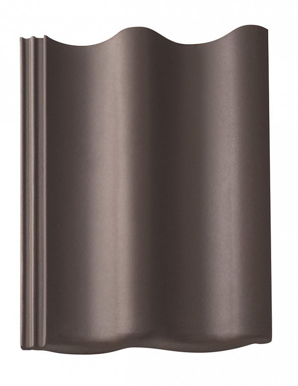 Цементно-песчаная черепица рядовая, Harzer Pfanne 7, Star Matt, Шифер серый, Braas