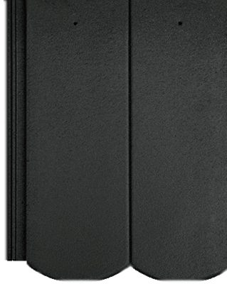 Цементно-песчаная черепица рядовая, Ревива, Черный бриллиант, Braas