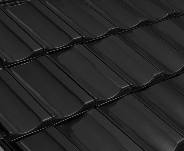 Керамическая черепица Nelskamp R 13, Состаренный черный