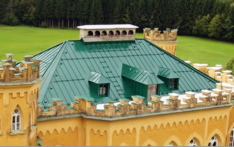 Фальцевая кровля, Prefa - гладкая, зеленая